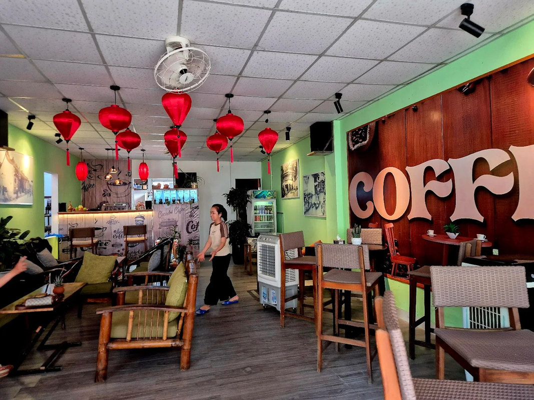 The cafe offers limited seating that adds to its cozy, intimate charm